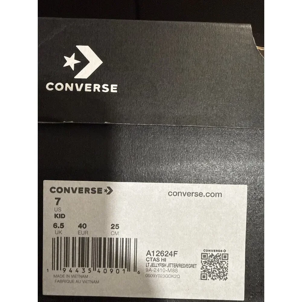NEW Converse Chuck Taylor All Star V Day Pink Girls Kids Size 7Y Women’s 8.5 - Picture 9 of 9